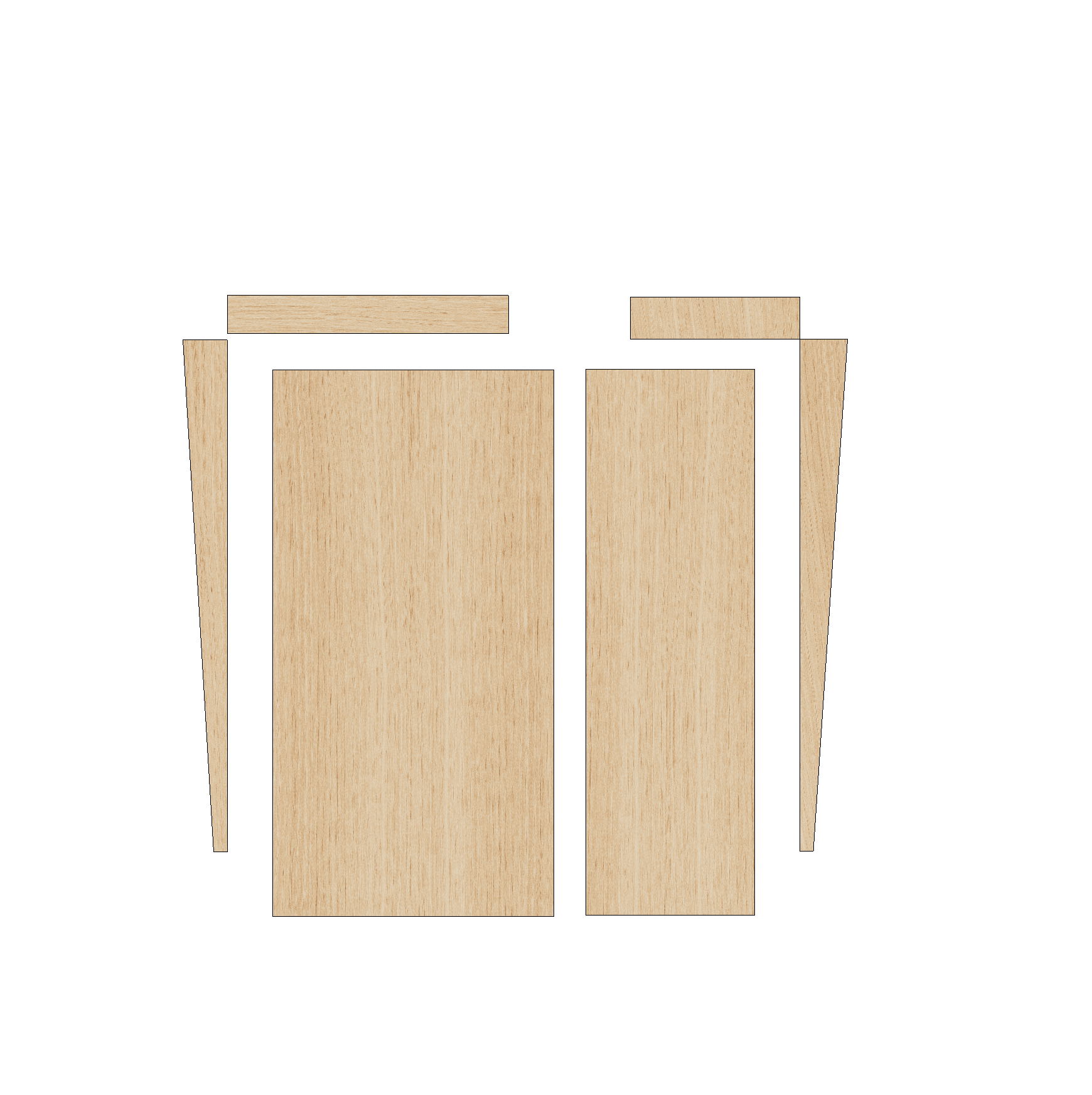 Peugeot Partner 2008-2018 LWB - Wheel Boxes Ply Lining Kit