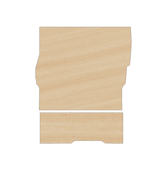Peugeot Partner 2008-2018 SWB One Sliding Door - Floor Ply Lining Kit
