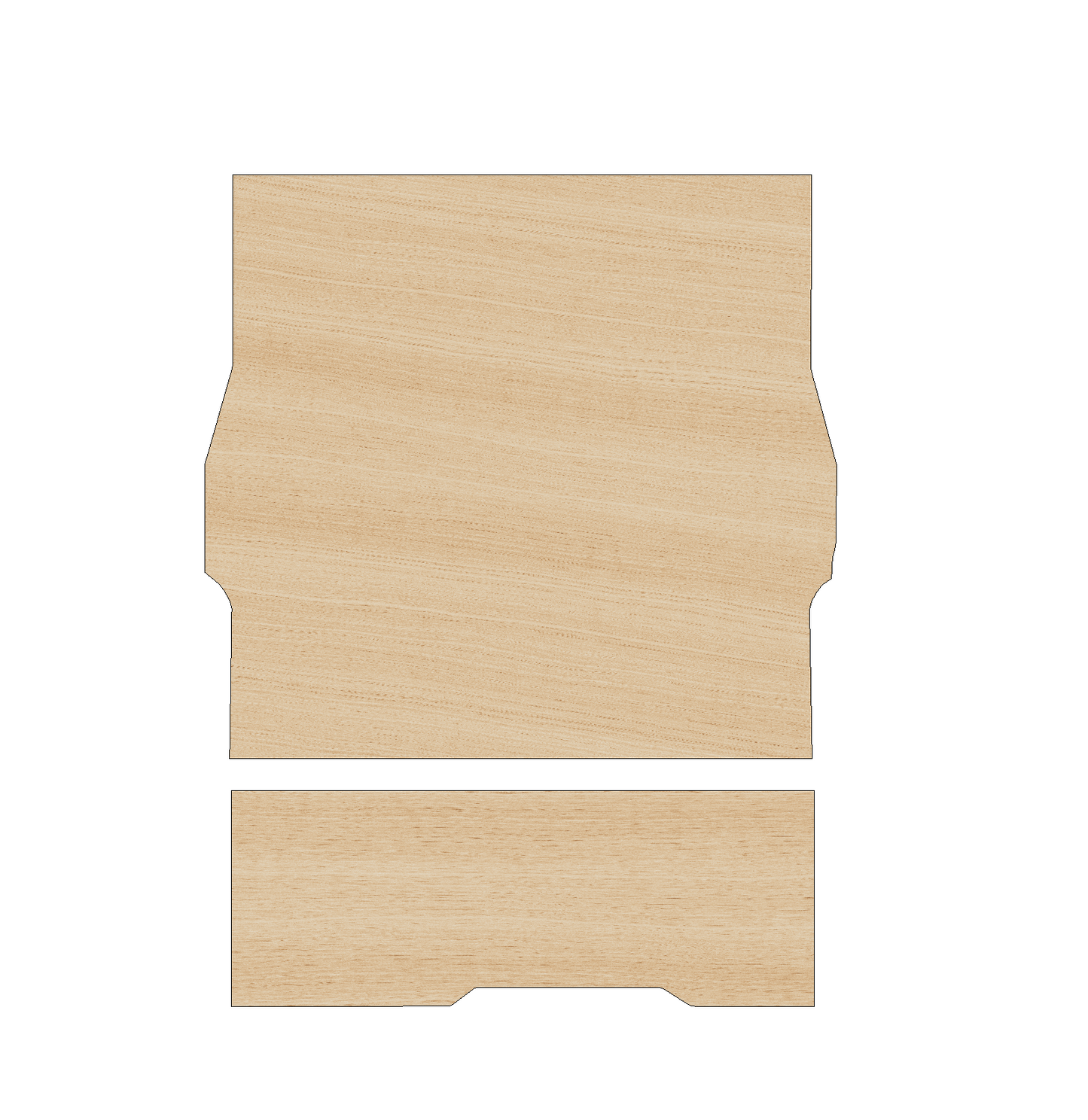 Peugeot Partner 2008-2018 SWB Two Sliding Doors - Floor Ply Lining Kit