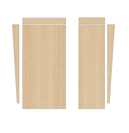 Peugeot Partner 2008-2018 SWB - Wheel Boxes Ply Lining Kit