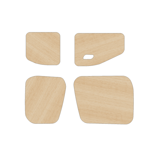Peugeot Partner 2018 - Present LWB - Rear Door Panels Ply Lining Kit