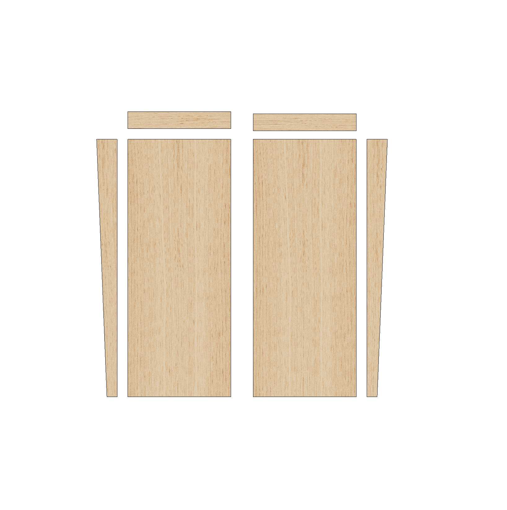 Peugeot Partner 2018 - Present LWB - Wheel Boxes Ply Lining Kit