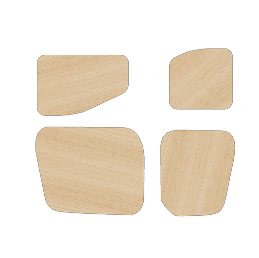 Peugeot Partner 2018 - Present SWB - Rear Door Panels Ply Lining Kit