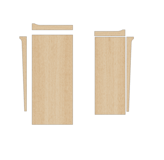 Peugeot Partner 2018 - Present SWB - Wheel Boxes Ply Lining Kit