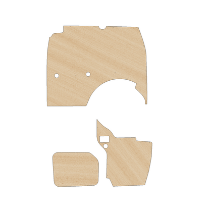 Renault Kangoo 2007-2020 Express With Sliding Door - Side Panels Ply Lining Kit