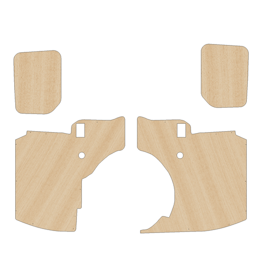 Renault Kangoo 2007-2020 MAXI Two Sliding Door - Side Panels Ply Lining Kit