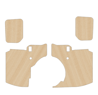 Renault Kangoo 2007-2020 MAXI Two Sliding Door - Side Panels Ply Lining Kit