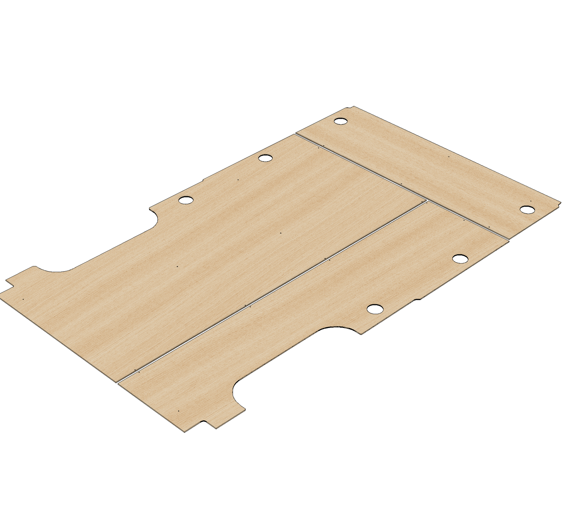 Renault Master 2010-2024 MWB L2 - Floor Ply Lining Kit