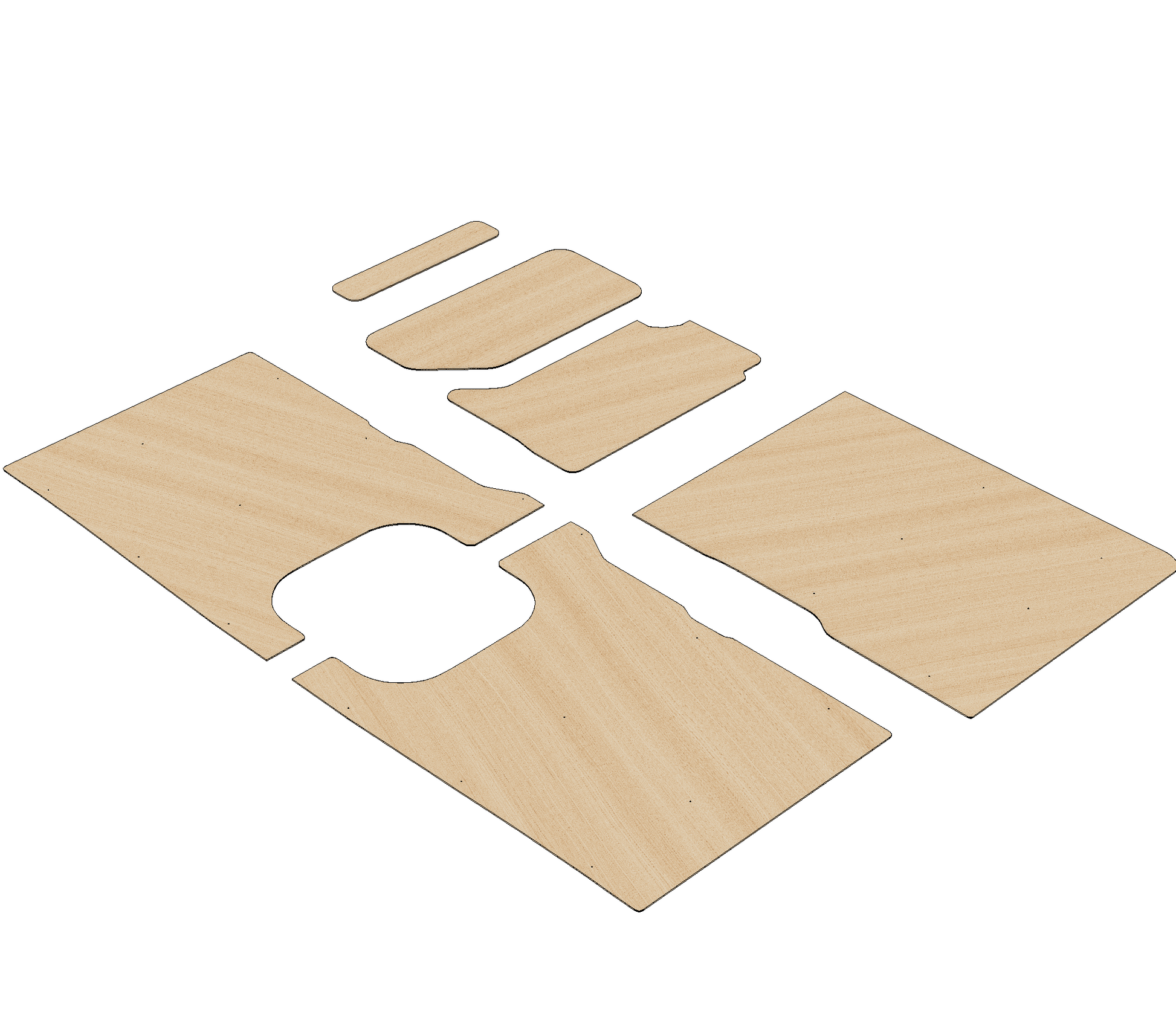 Renault Master 2010-2024 MWB L2 - Side Panels Ply Lining Kit