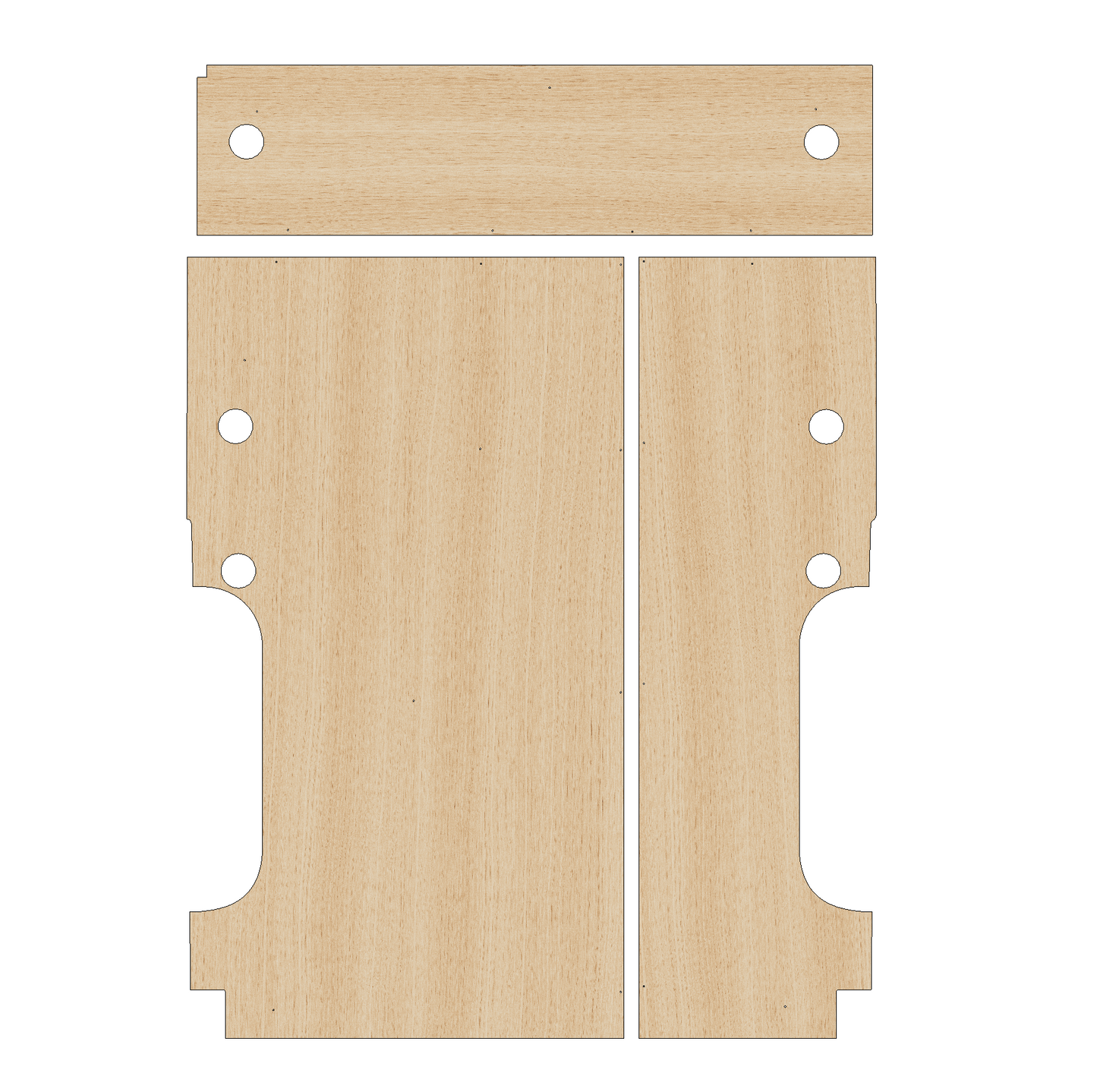 Renault Master 2010-2024 SWB L1 - Floor Ply Lining Kit