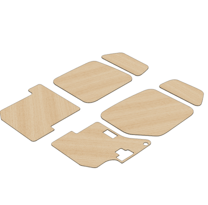 Renault Master 2010-2024 XLWB L4 - Rear Door Panels Ply Lining Kit