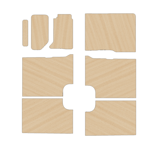 Renault Master 2010-2024 XLWB L4 - Side Panels Ply Lining Kit