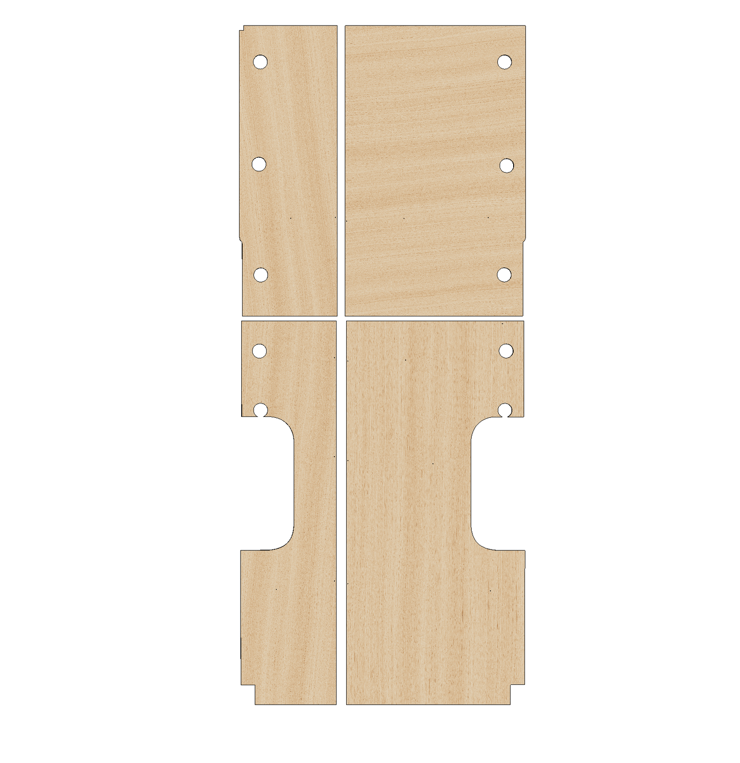 Renault Master 2010-2024 XLWB L4 double wheel - Floor Ply Lining Kit