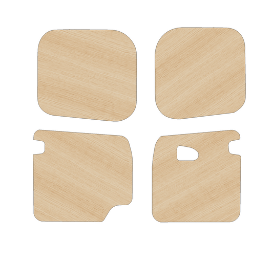 Renault Traffic 2002-2014 All - Rear Door Panels Ply Lining Kit