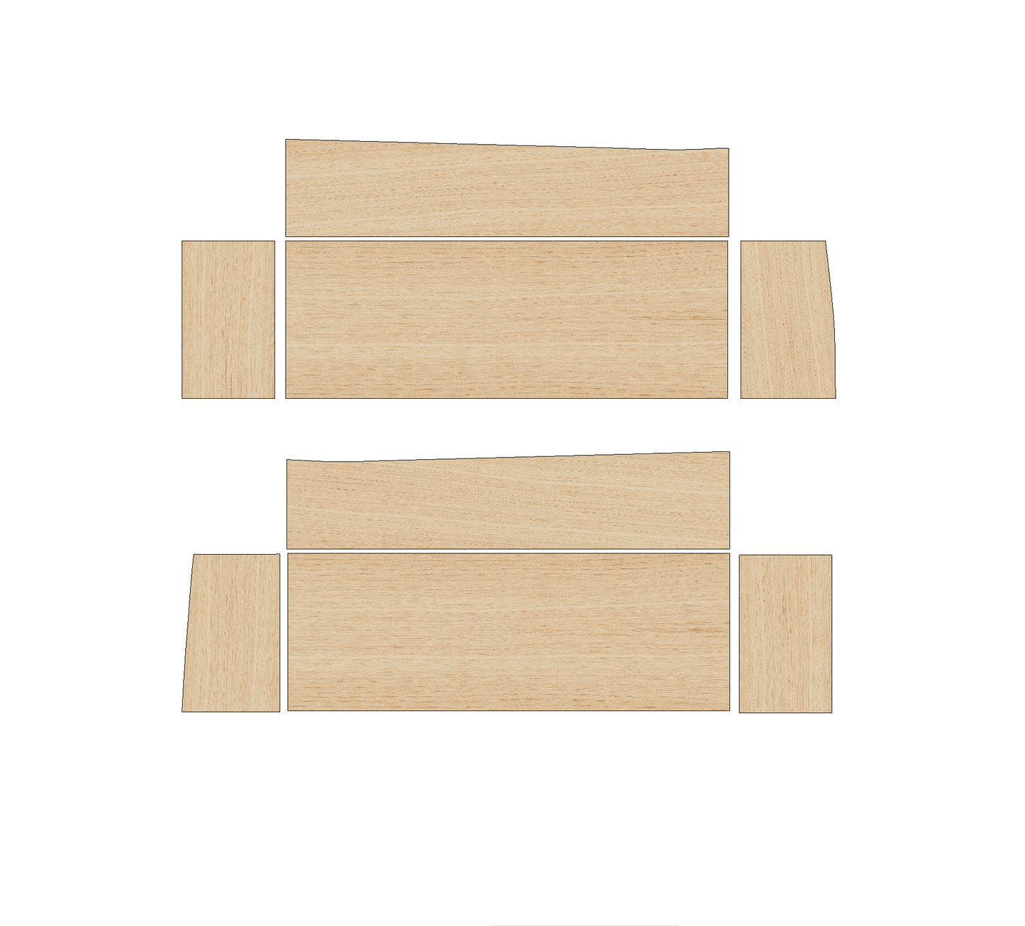 Renault Traffic 2002-2014 SWB - Wheel Boxes Ply Lining Kit