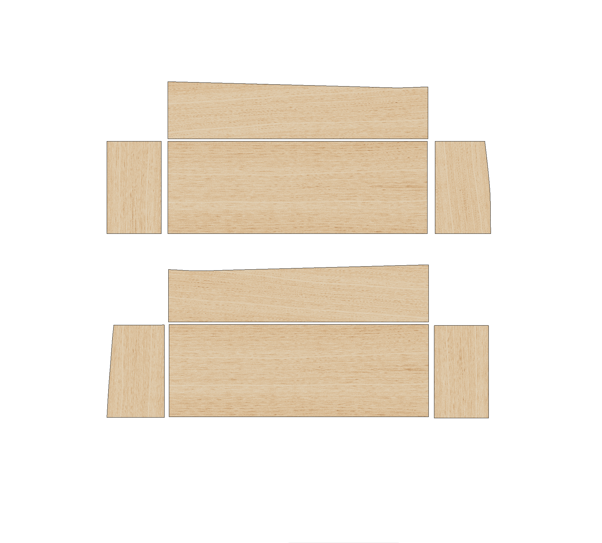 Renault Traffic 2002-2014 SWB - Wheel Boxes Ply Lining Kit