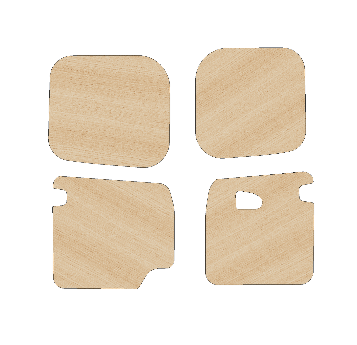 Renault Traffic 2014-Present LWB - Rear Door Panels Ply Lining Kit