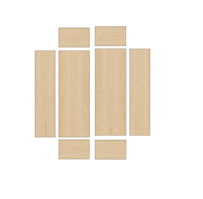 Renault Traffic 2014-Present LWB - Wheel Boxes Ply Lining Kit