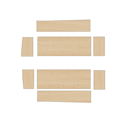 Renault Traffic 2014-Present SWB - Wheel Boxes Ply Lining Kit