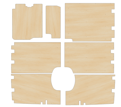 Man TGE Panel Van 2017-present LWB - Side Panels Ply Lining Kit