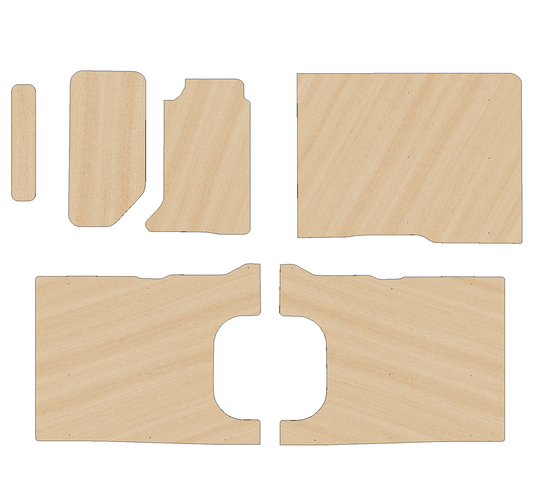 Vauxhall Movano 2010-2021 MWB  - Side Panels Ply Lining Kit