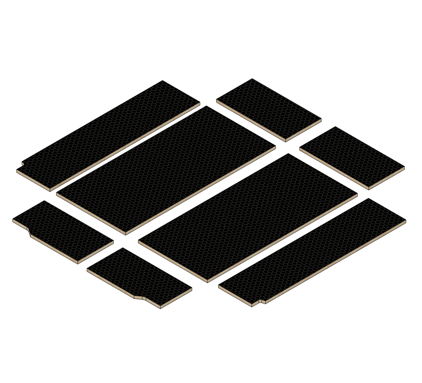 Fiat  Ducato 2006-Present  | SWB L1 | Birch Phenolic Hexgrip Wheel Boxes