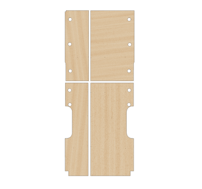Renault Master 2010-2024 XLWB L4 Single wheel - Floor Ply Lining Kit