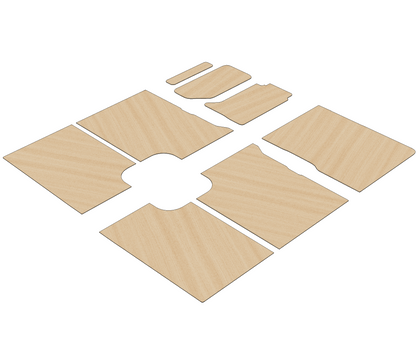 Renault Master 2010-2024 XLWB L4 - Side Panels Ply Lining Kit