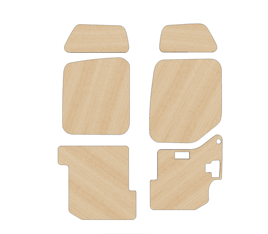 Renault Master 2010-2024 LWB L3  - Rear Door Panels Ply Lining Kit