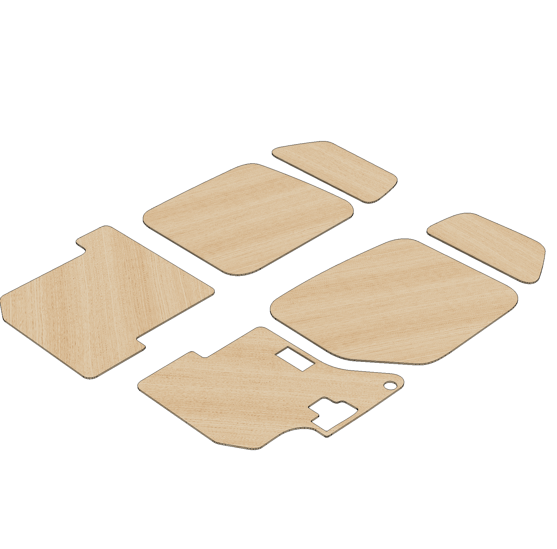 Renault Master 2010-2024 XLWB L4 - Rear Door Panels Ply Lining Kit