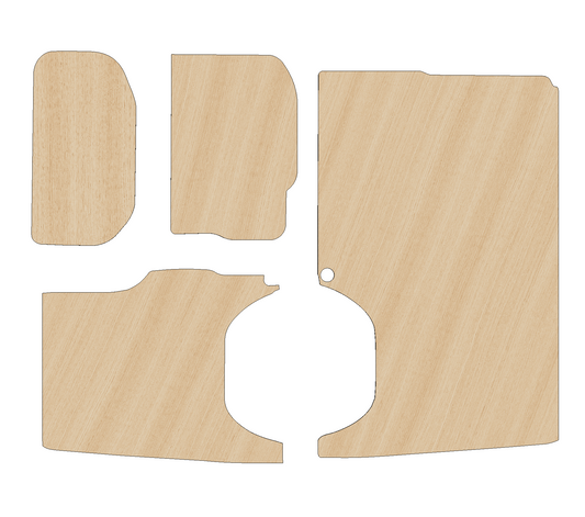 Vauxhall Vivaro 2002-2014 SWB - Side Panels Ply Lining Kit