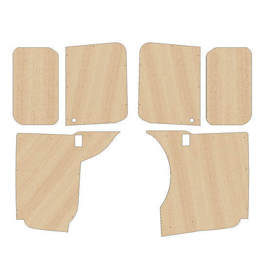 Volkswagen Caddy 2021-present LWB Maxi - Side Panels Ply Lining Kit