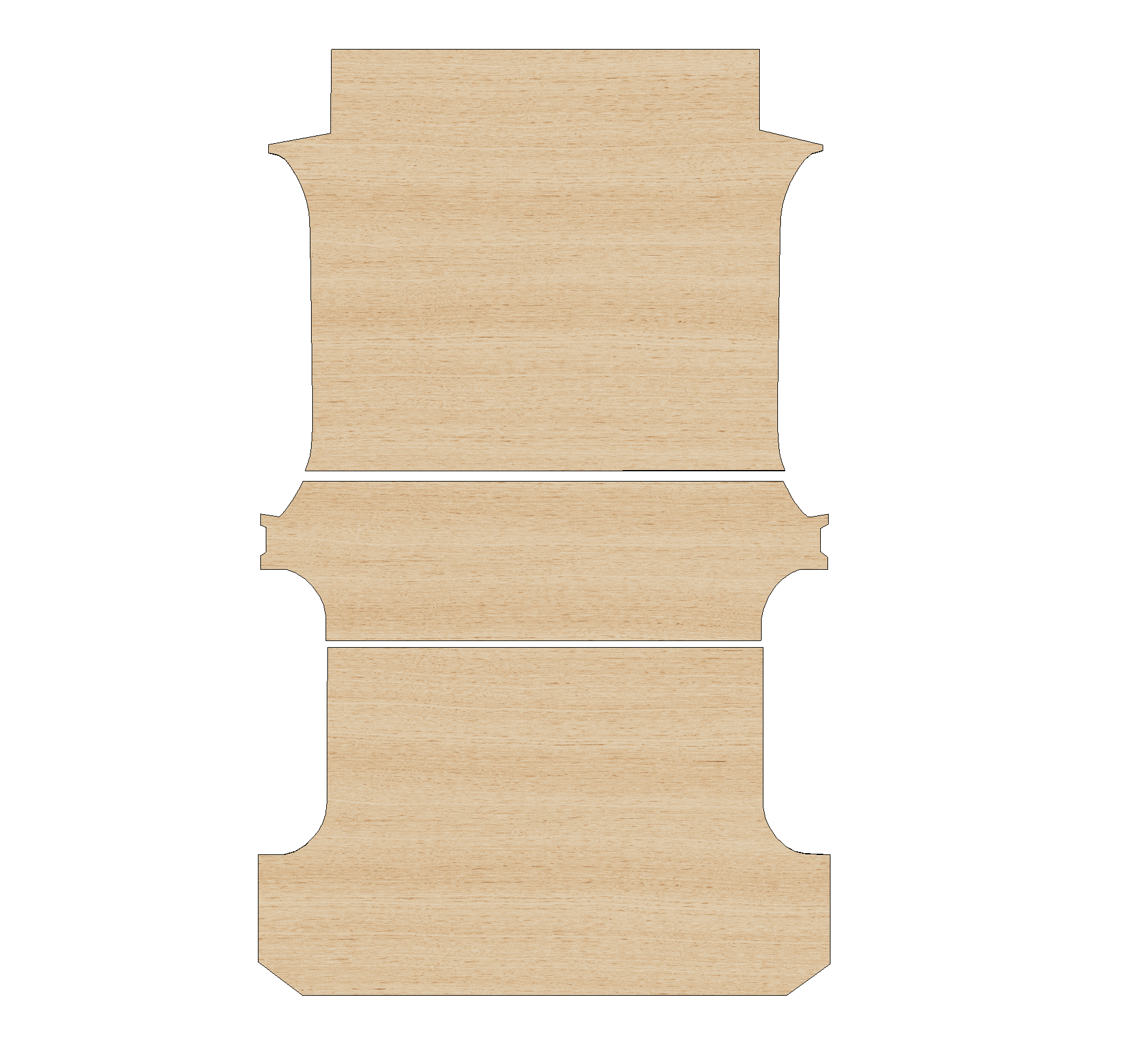 Mercedes Vito 2014 - Present L2 Long (MWB) - Floor Ply Lining Kit