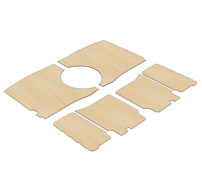 Mercedes Vito 2014 - Present L3 X-Long (LWB) - Side Panels Ply Lining Kit
