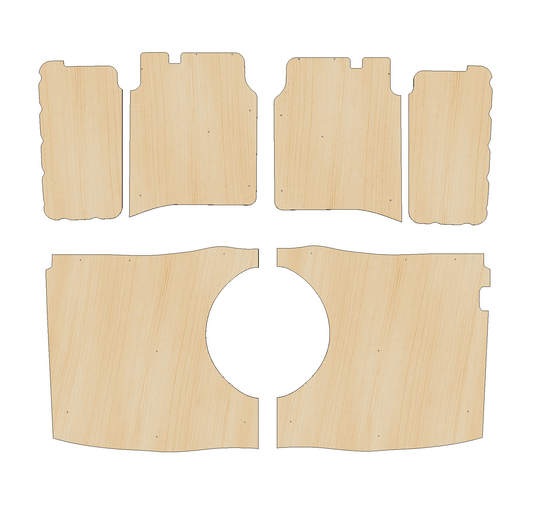 Mercedes Vito 2014 - Present L3 X-Long (LWB) - Side Panels Ply Lining Kit