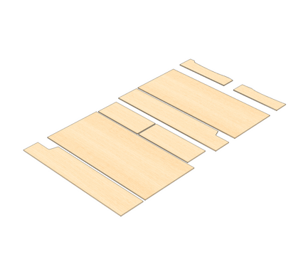 Peugeot Expert 2006-2016  SWB - Wheel Boxes Ply Lining Kit