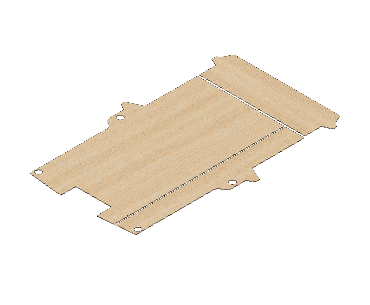 Toyota ProAce 2016-Present MWB  - Floor Ply Lining Kit