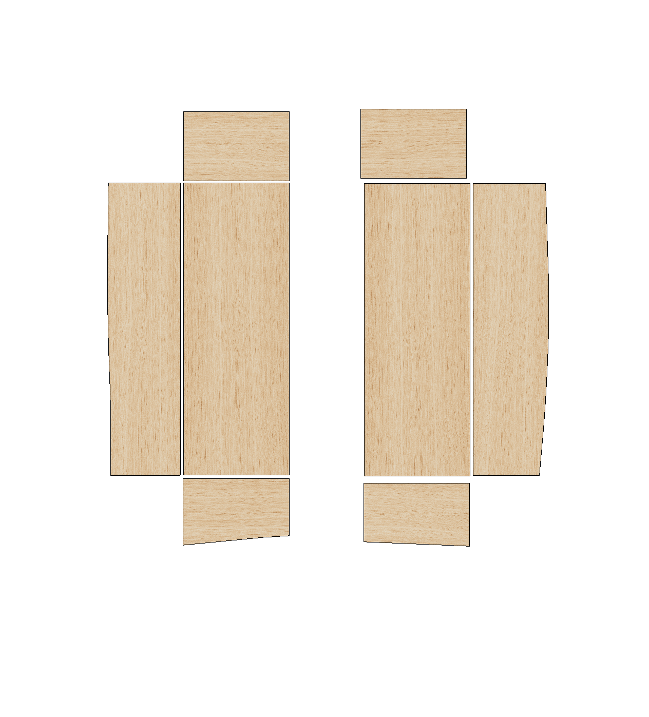Toyota HiAce 2004-2019   - Wheel Boxes Ply Lining Kit