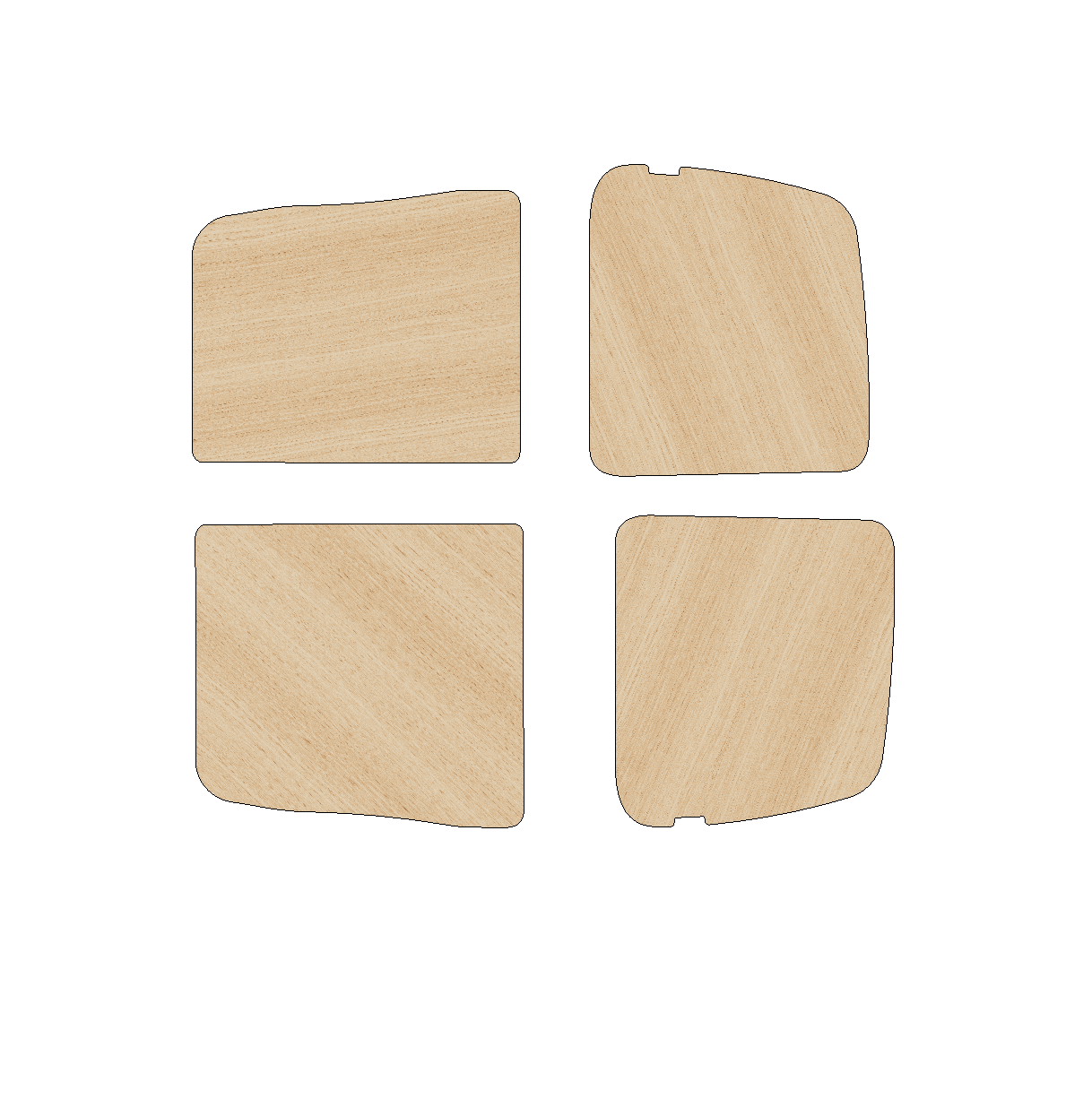 Toyota HiAce 2004-2019 SWB Any Height - Rear Door Panels Ply Lining Kit