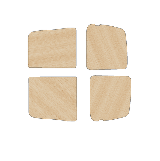 Toyota HiAce 2004-2019 SWB Any Height - Rear Door Panels Ply Lining Kit