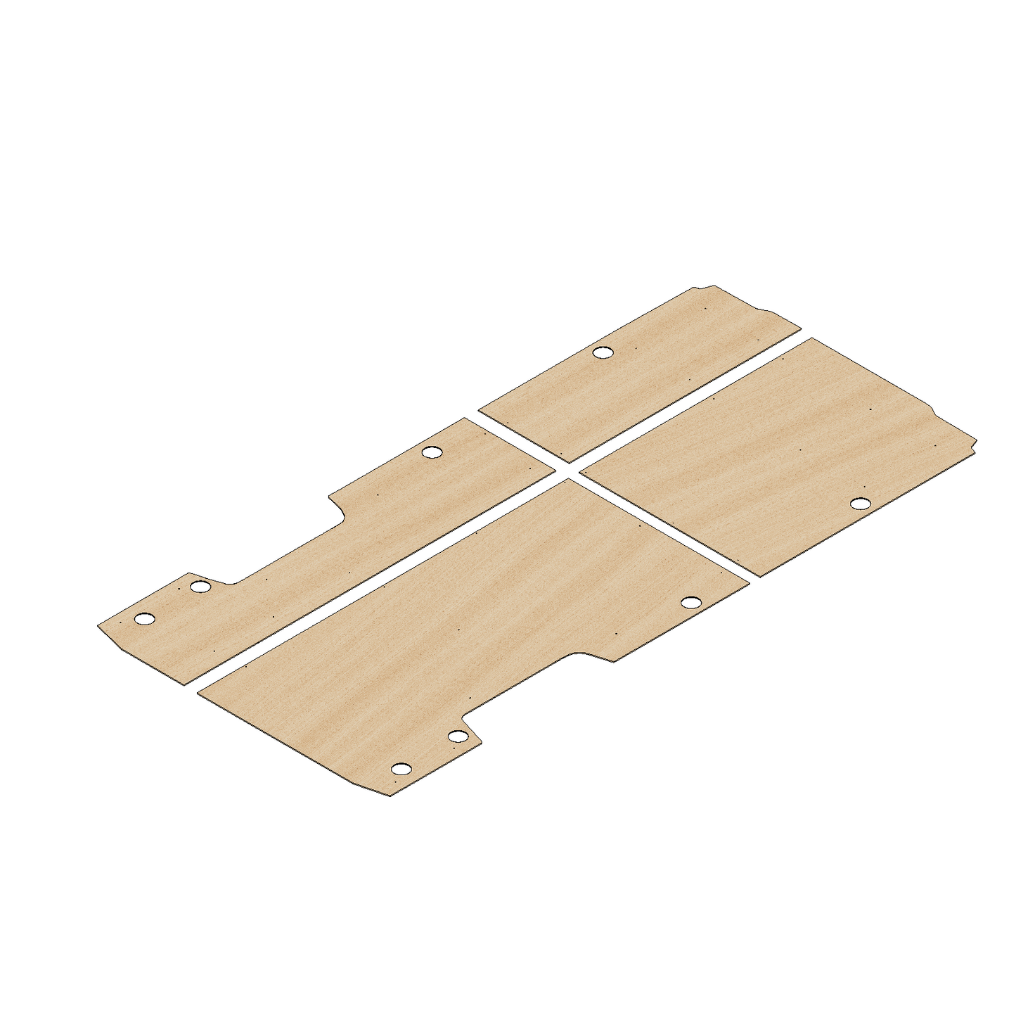 Citroen Relay 2006-Present XLWB - Floor Ply Lining Kit