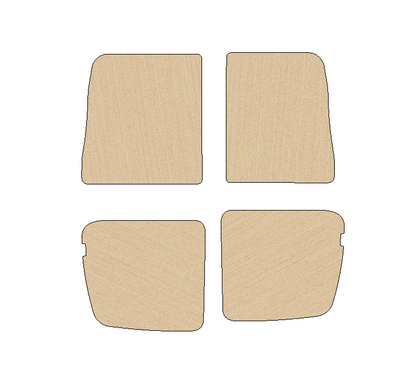 Toyota HiAce 2004-2019 LWB Any Height - Rear Door Panels Ply Lining Kit
