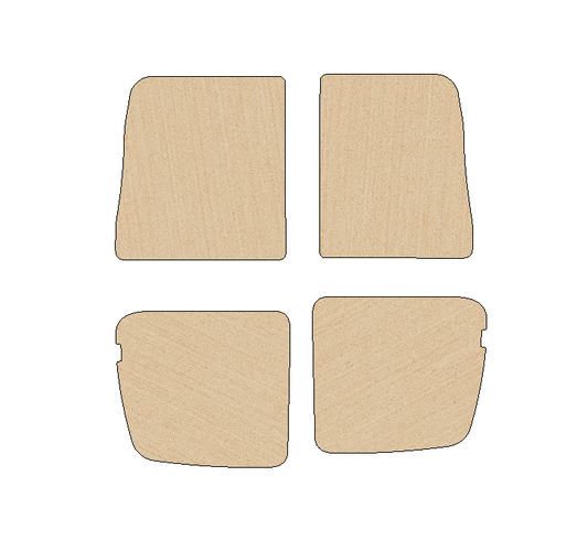 Toyota HiAce 2004-2019 LWB Any Height - Rear Door Panels Ply Lining Kit