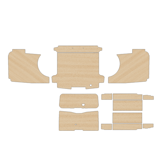 Ford Transit Custom Double Cab (DCIV - Crew Cab) 2023 - Present  - Full Ply Lining Kit