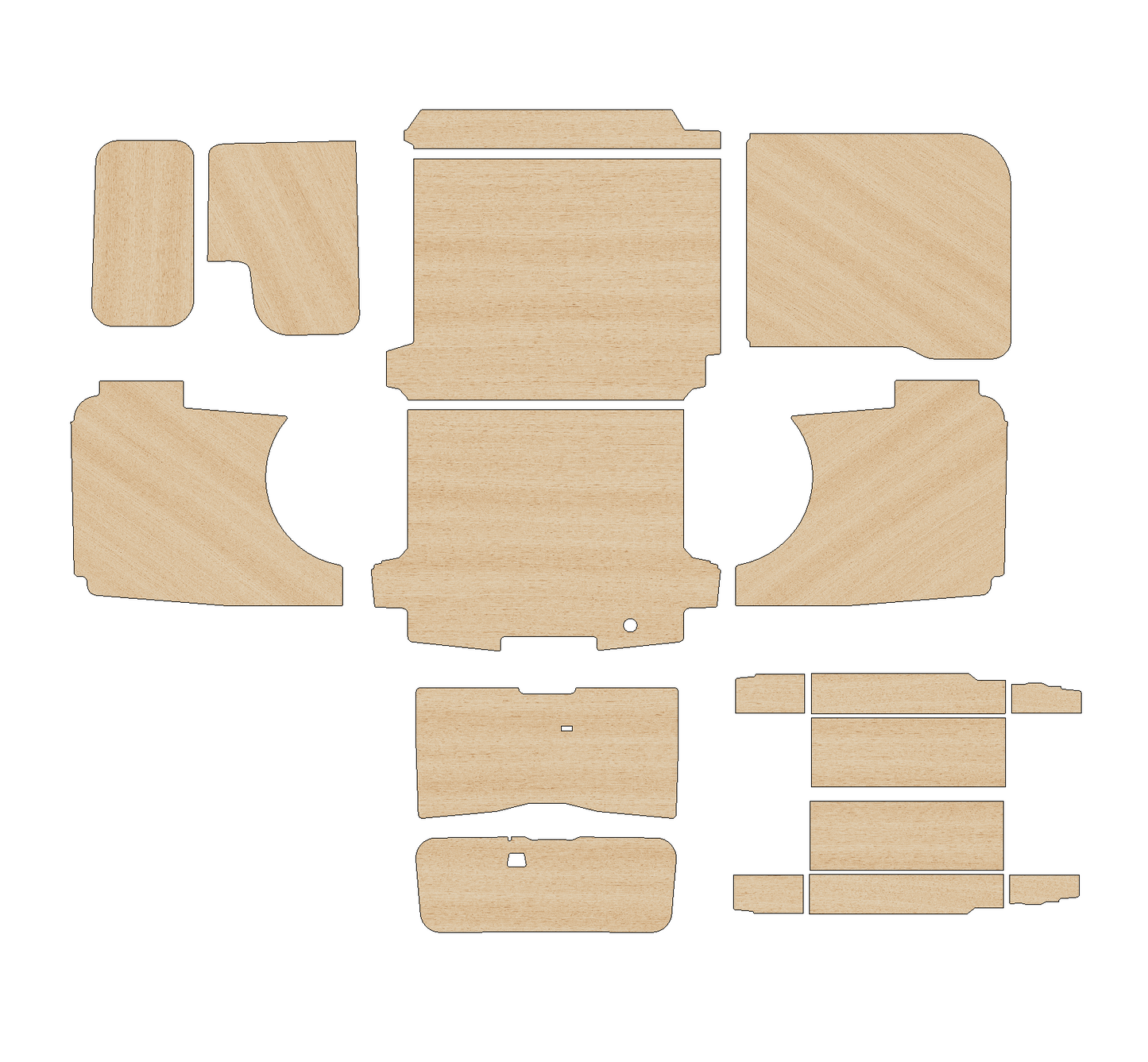 Ford Transit Custom 2023 - Present  - Full Ply Lining Kit