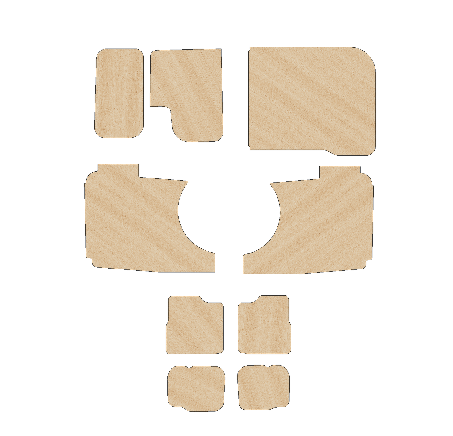 Ford Transit Custom 2023 - Present  - Full Ply Lining Kit