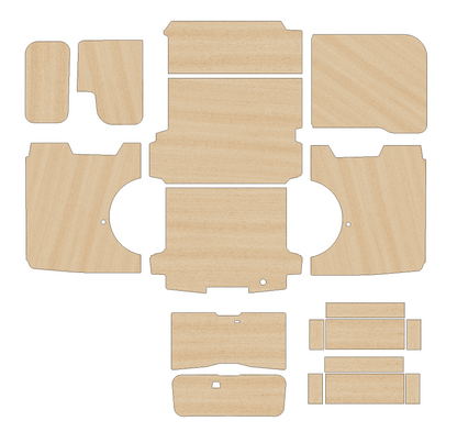 Ford Transit Custom 2023 - Present  - Full Ply Lining Kit