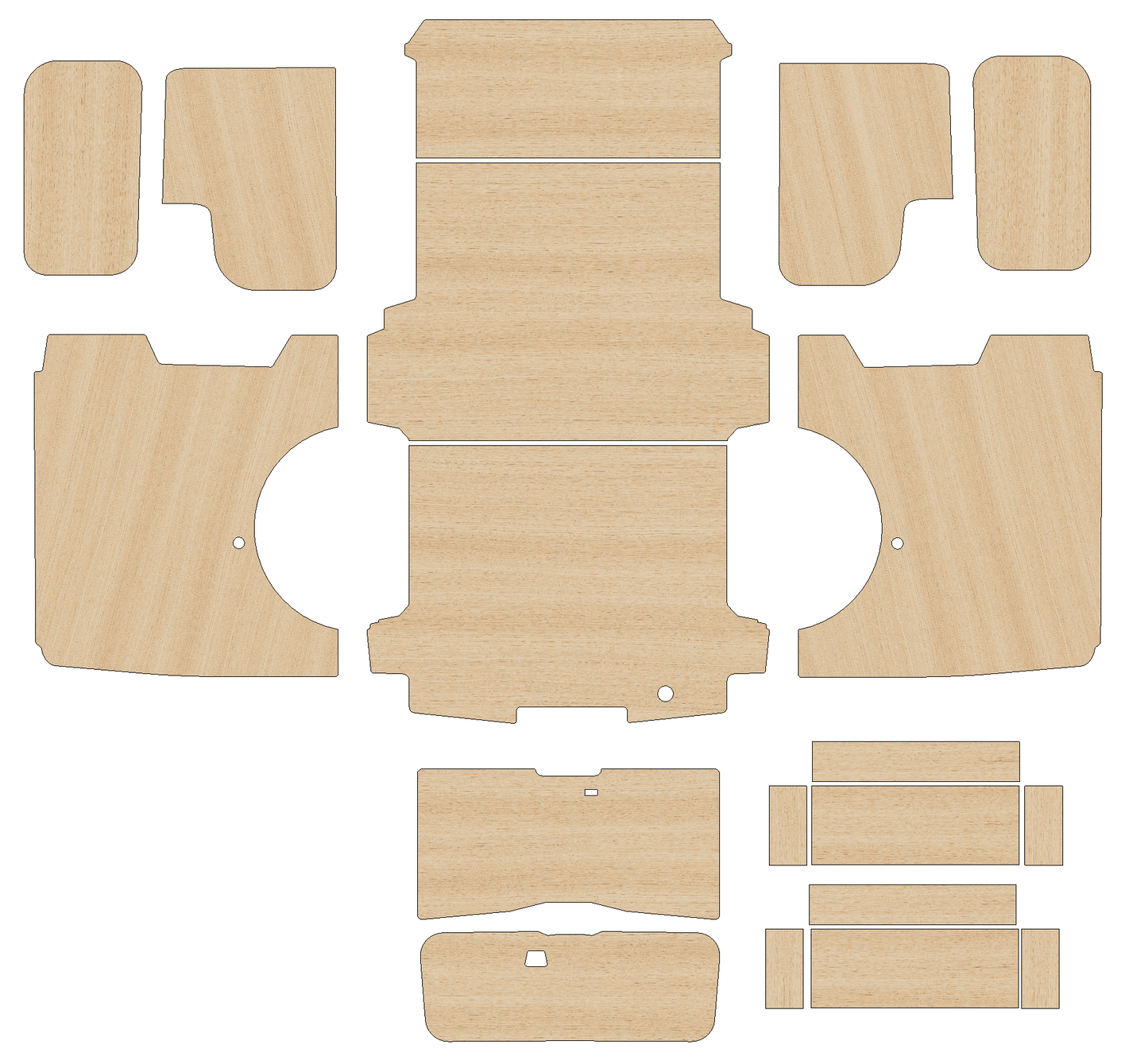 Ford Transit Custom 2023 - Present  - Full Ply Lining Kit