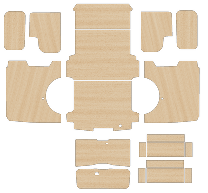 Ford Transit Custom 2023 - Present  - Full Ply Lining Kit