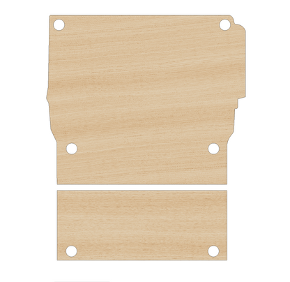 Vauxhall Combo 2018 -Present SWB One Sliding Door - Floor Ply Lining Kit Ply Lining Kit